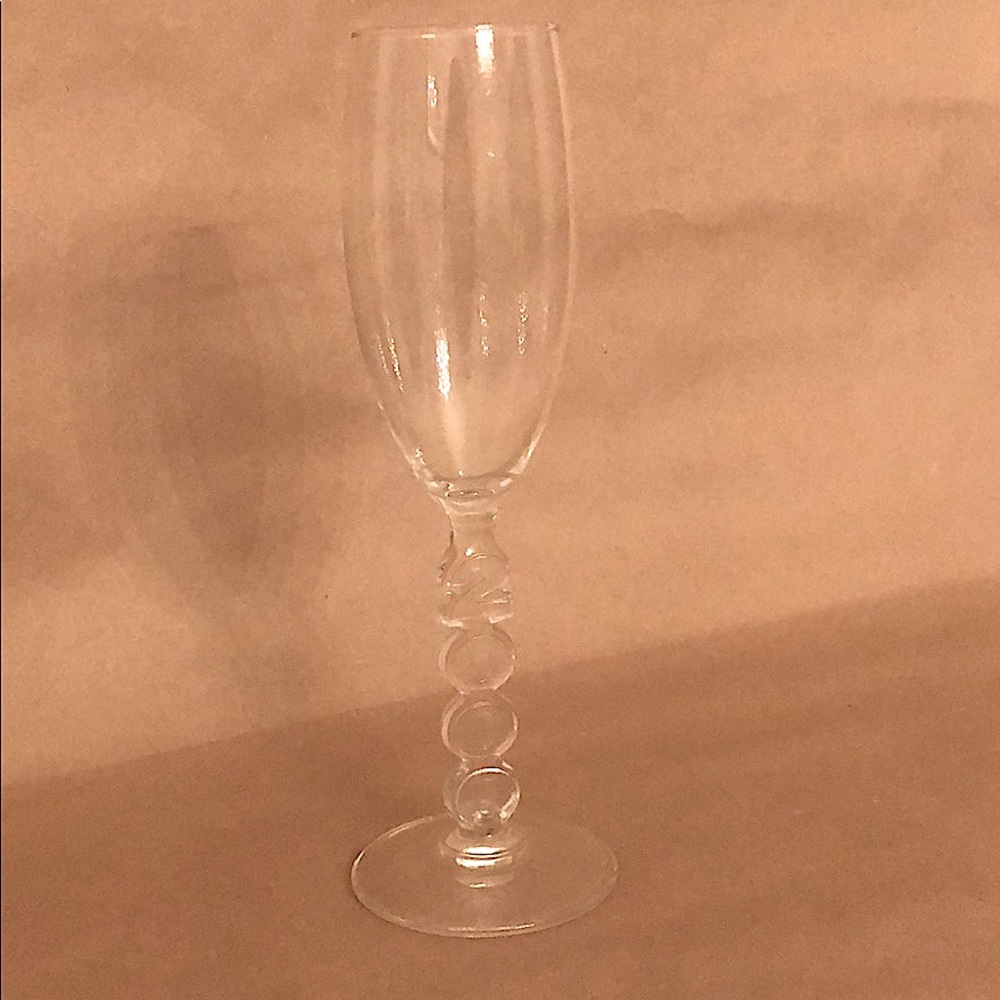 Vintage 2000 millennium champagne flute